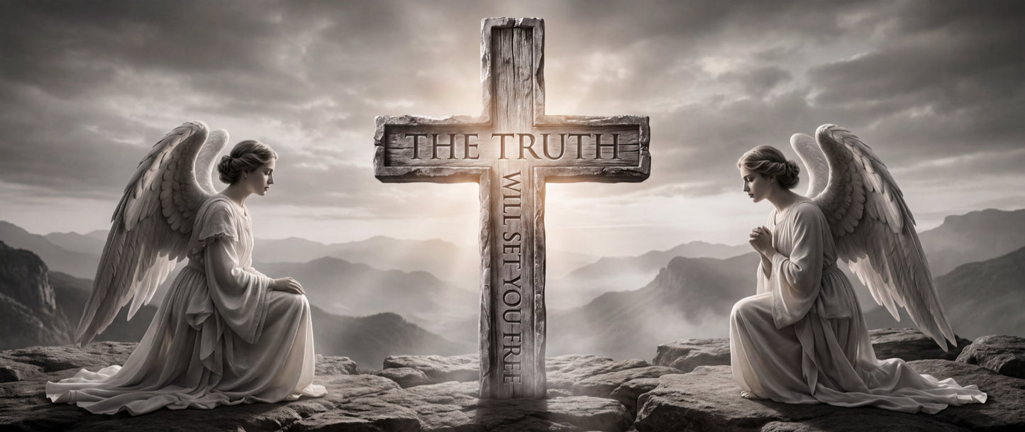 The Truth Will Set You Free - Angelic Cross Mug